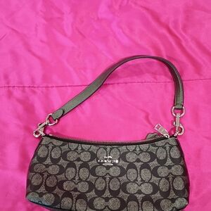 Coach Signature Brown Shoulder Bag